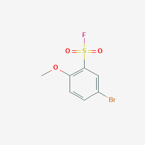 molecular formula C7H6BrFO3S B2920408 5-Bromo-2-methoxybenzene-1-sulfonyl fluoride CAS No. 457051-09-1