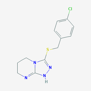 3-[(4-chlorophenyl)methylsulfanyl]-1,5,6,7-tetrahydro-[1,2,4]triazolo[4,3-a]pyrimidine