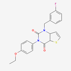 3-(4-ethoxyphenyl)-1-[(3-fluorophenyl)methyl]-1H,2H,3H,4H-thieno[3,2-d]pyrimidine-2,4-dione