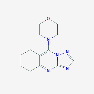 molecular formula C13H17N5O B292044 9-Morpholin-4-yl-5,6,7,8-tetrahydro-[1,2,4]triazolo[5,1-b]quinazoline 