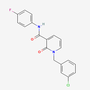 1-[(3-chlorophenyl)methyl]-N-(4-fluorophenyl)-2-oxo-1,2-dihydropyridine-3-carboxamide