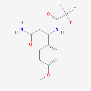 3-(4-Methoxyphenyl)-3-[(2,2,2-trifluoroacetyl)amino]propanamide