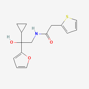N-(2-cyclopropyl-2-(furan-2-yl)-2-hydroxyethyl)-2-(thiophen-2-yl)acetamide