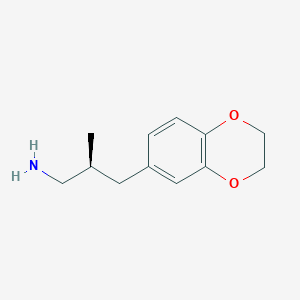 (2S)-3-(2,3-Dihydro-1,4-benzodioxin-6-yl)-2-methylpropan-1-amine