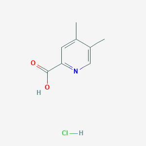 molecular formula C8H10ClNO2 B2920492 4,5-Dimethylpyridine-2-carboxylic acid hydrochloride CAS No. 1802-19-3