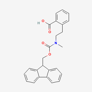2-[2-[9H-Fluoren-9-ylmethoxycarbonyl(methyl)amino]ethyl]benzoic acid