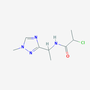 2-Chloro-N-[1-(1-methyl-1,2,4-triazol-3-yl)ethyl]propanamide