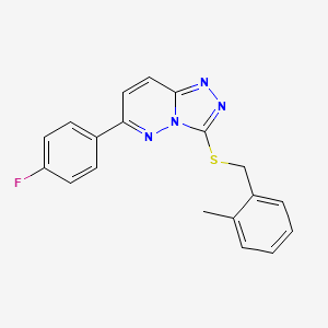 6-(4-Fluorophenyl)-3-((2-methylbenzyl)thio)-[1,2,4]triazolo[4,3-b]pyridazine