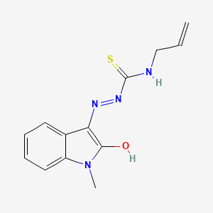 N-allyl-2-(1-methyl-2-oxo-1,2-dihydro-3H-indol-3-yliden)-1-hydrazinecarbothioamide