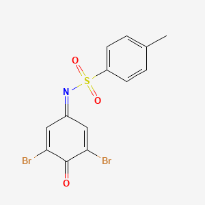 molecular formula C13H9Br2NO3S B2920511 N-(3,5-dibromo-4-oxocyclohexa-2,5-dien-1-ylidene)-4-methylbenzenesulfonamide CAS No. 100073-66-3