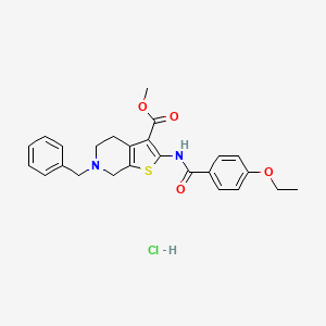 Methyl 6-benzyl-2-(4-ethoxybenzamido)-4,5,6,7-tetrahydrothieno[2,3-c]pyridine-3-carboxylate hydrochloride