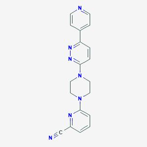 6-[4-(6-Pyridin-4-ylpyridazin-3-yl)piperazin-1-yl]pyridine-2-carbonitrile