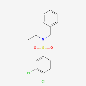 molecular formula C15H15Cl2NO2S B2920539 N-benzyl-3,4-dichloro-N-ethylbenzene-1-sulfonamide CAS No. 1903098-36-1