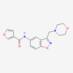 N-[3-(Morpholin-4-ylmethyl)-1,2-benzoxazol-5-yl]furan-3-carboxamide