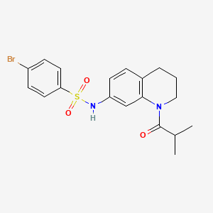 4-bromo-N-(1-isobutyryl-1,2,3,4-tetrahydroquinolin-7-yl)benzenesulfonamide