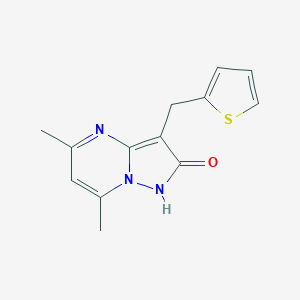 molecular formula C13H13N3OS B292055 5,7-dimethyl-3-(2-thienylmethyl)pyrazolo[1,5-a]pyrimidin-2(1H)-one 