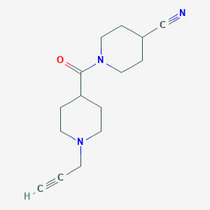 1-(1-Prop-2-ynylpiperidine-4-carbonyl)piperidine-4-carbonitrile