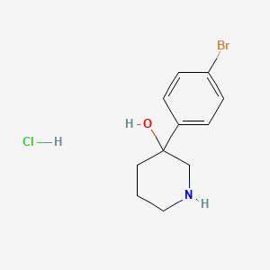 3-(4-Bromophenyl)piperidin-3-ol hydrochloride