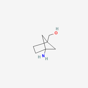 molecular formula C7H13NO B2920568 {4-Aminobicyclo[2.1.1]hexan-1-yl}methanol CAS No. 1638769-06-8