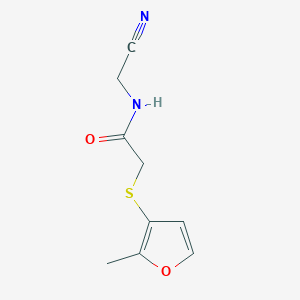 N-(Cyanomethyl)-2-(2-methylfuran-3-yl)sulfanylacetamide