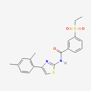 N-(4-(2,4-dimethylphenyl)thiazol-2-yl)-3-(ethylsulfonyl)benzamide