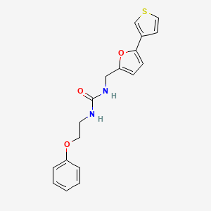 1-(2-Phenoxyethyl)-3-((5-(thiophen-3-yl)furan-2-yl)methyl)urea