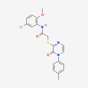 N-(5-chloro-2-methoxyphenyl)-2-((3-oxo-4-(p-tolyl)-3,4-dihydropyrazin-2-yl)thio)acetamide