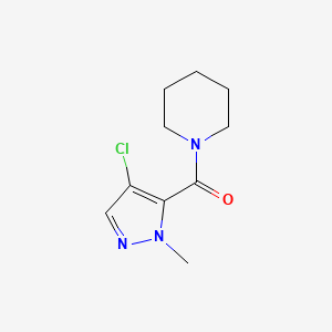 molecular formula C10H14ClN3O B2920605 (4-Chloro-2-methylpyrazol-3-yl)-piperidin-1-ylmethanone CAS No. 491828-56-9
