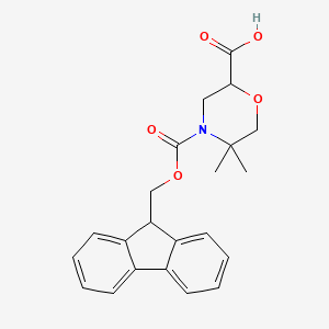 4-(9H-Fluoren-9-ylmethoxycarbonyl)-5,5-dimethylmorpholine-2-carboxylic acid