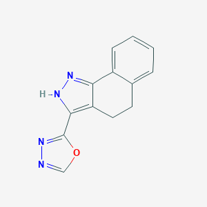 molecular formula C13H10N4O B292062 3-(1,3,4-oxadiazol-2-yl)-4,5-dihydro-2H-benzo[g]indazole 