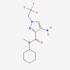 4-Amino-N-cyclohexyl-n-methyl-1-(2,2,2-trifluoroethyl)-1H-pyrazole-3-carboxamide