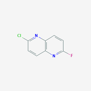molecular formula C8H4ClFN2 B2920631 2-Chloro-6-fluoro-1,5-naphthyridine CAS No. 2089060-71-7