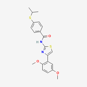 N-(4-(2,5-dimethoxyphenyl)thiazol-2-yl)-4-(isopropylthio)benzamide