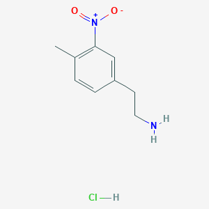 2-(4-Methyl-3-nitrophenyl)ethanamine;hydrochloride