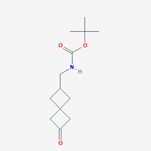 molecular formula C13H21NO3 B2920649 Tert-butyl N-[(2-oxospiro[3.3]heptan-6-yl)methyl]carbamate CAS No. 2305253-24-9