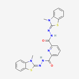 (N'2E,N'6Z)-N'2,N'6-bis(3-methylbenzo[d]thiazol-2(3H)-ylidene)pyridine-2,6-dicarbohydrazide