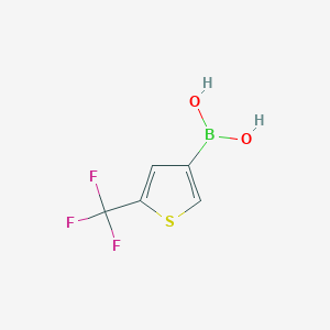 molecular formula C5H4BF3O2S B2920657 5-(三氟甲基)噻吩-3-硼酸 CAS No. 2242644-66-0