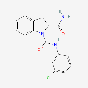 N1-(3-chlorophenyl)indoline-1,2-dicarboxamide