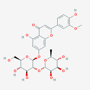 molecular formula C28H32O15 B2920679 7-O-[alpha-L-rhamnosyl-(1->2)-beta-D-glucosyl]chrysoeriol CAS No. 111133-90-5