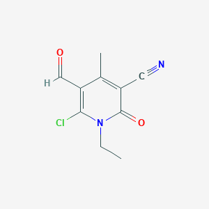 6-Chloro-1-ethyl-5-formyl-4-methyl-2-oxopyridine-3-carbonitrile