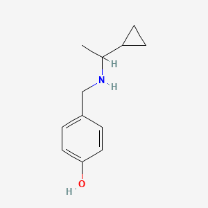 4-{[(1-Cyclopropylethyl)amino]methyl}phenol