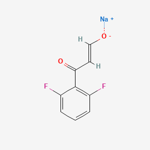 sodium;(E)-3-(2,6-difluorophenyl)-3-oxoprop-1-en-1-olate