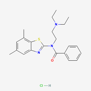 N-(2-(diethylamino)ethyl)-N-(5,7-dimethylbenzo[d]thiazol-2-yl)benzamide hydrochloride