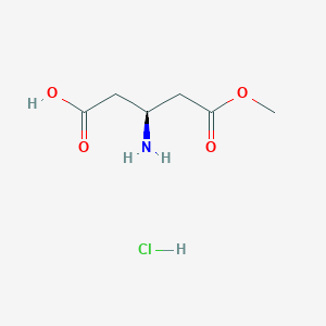 (S)-3-Amino-5-methoxy-5-oxopentanoic acid hydrochloride