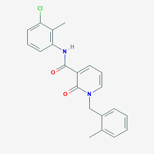 N-(3-chloro-2-methylphenyl)-1-(2-methylbenzyl)-2-oxo-1,2-dihydropyridine-3-carboxamide