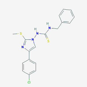 N-benzyl-N'-[4-(4-chlorophenyl)-2-(methylsulfanyl)-1H-imidazol-1-yl]thiourea