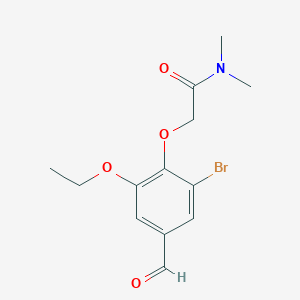 2-(2-bromo-6-ethoxy-4-formylphenoxy)-N,N-dimethylacetamide