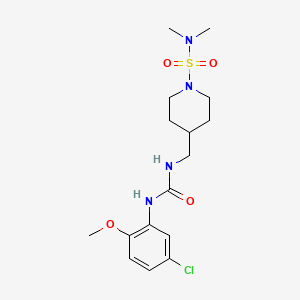 1-(5-Chloro-2-methoxyphenyl)-3-{[1-(dimethylsulfamoyl)piperidin-4-yl]methyl}urea