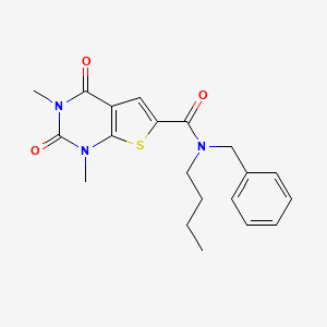 N-benzyl-N-butyl-1,3-dimethyl-2,4-dioxo-1,2,3,4-tetrahydrothieno[2,3-d]pyrimidine-6-carboxamide