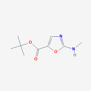molecular formula C9H14N2O3 B2920729 Tert-butyl 2-(methylamino)-1,3-oxazole-5-carboxylate CAS No. 2248361-09-1